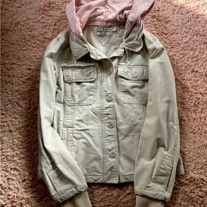 Tommy Hilfiger Light Green and Pink Jacket